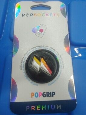 PopSockets PopGrip Black Lightning Bolt PopSocket